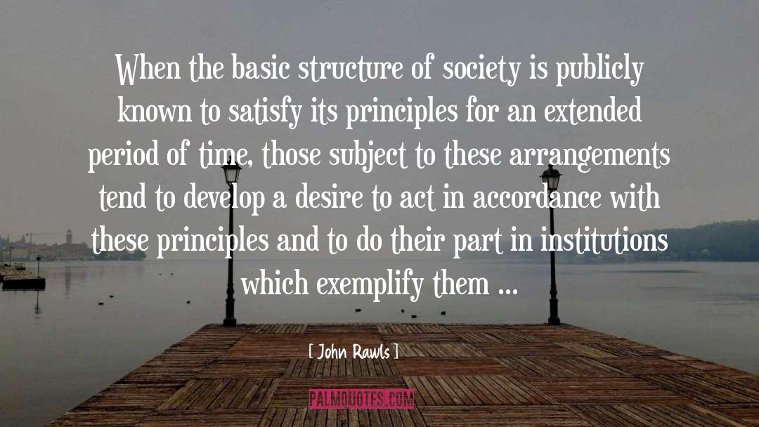 John Rawls Quotes: When the basic structure of