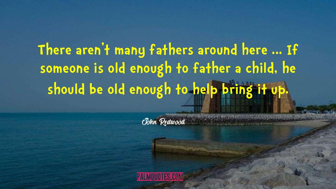John Redwood Quotes: There aren't many fathers around