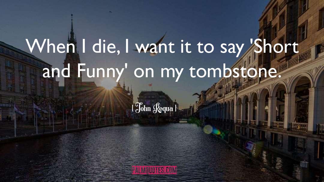 John Requa Quotes: When I die, I want