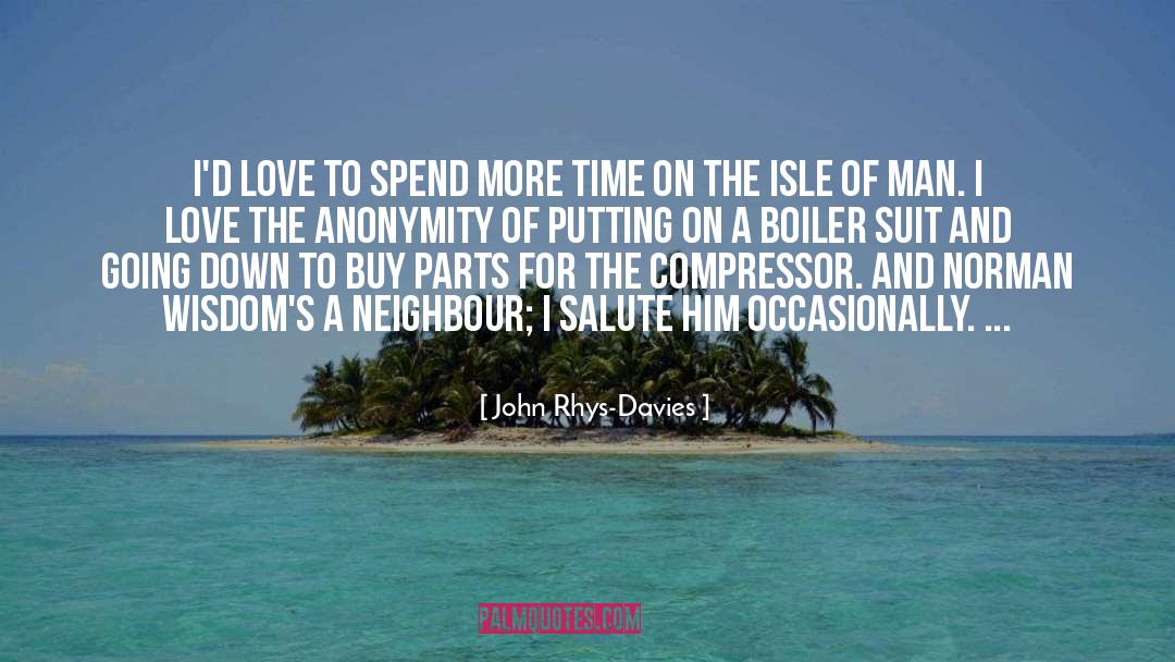 John Rhys-Davies Quotes: I'd love to spend more