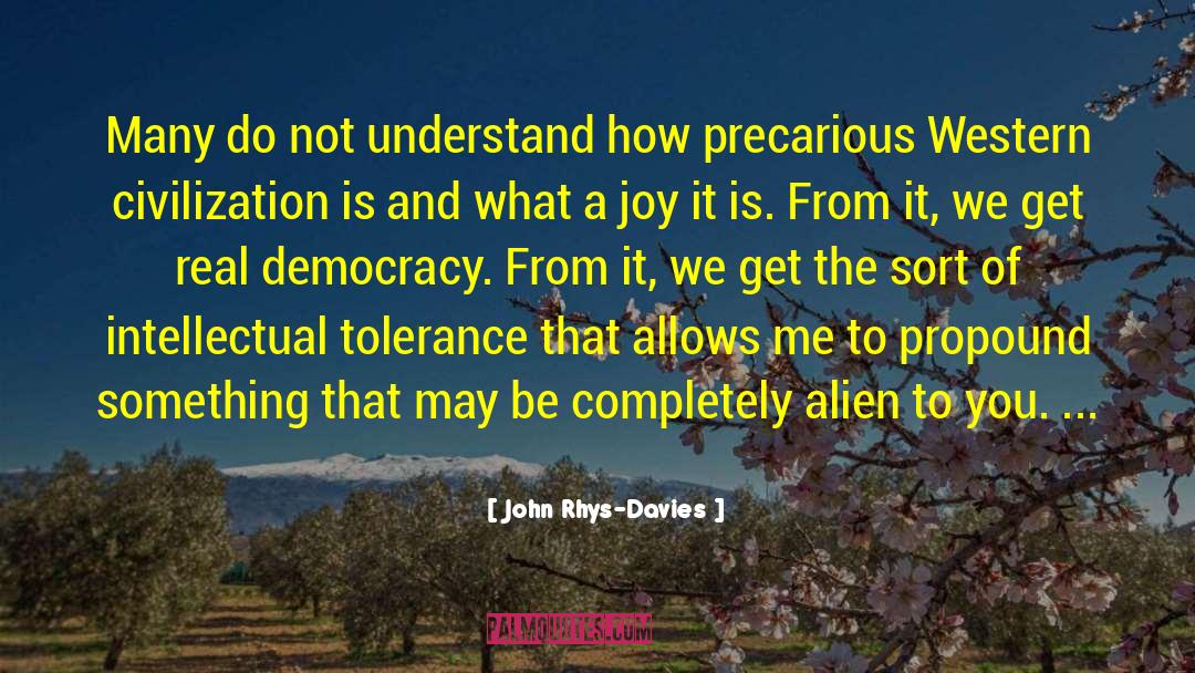 John Rhys-Davies Quotes: Many do not understand how