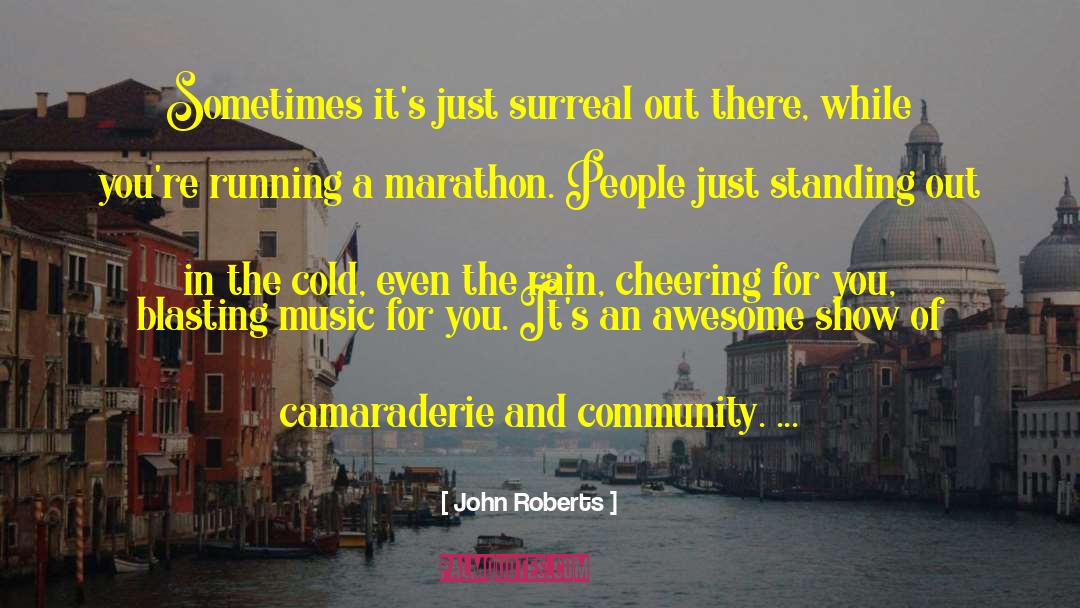 John Roberts Quotes: Sometimes it's just surreal out