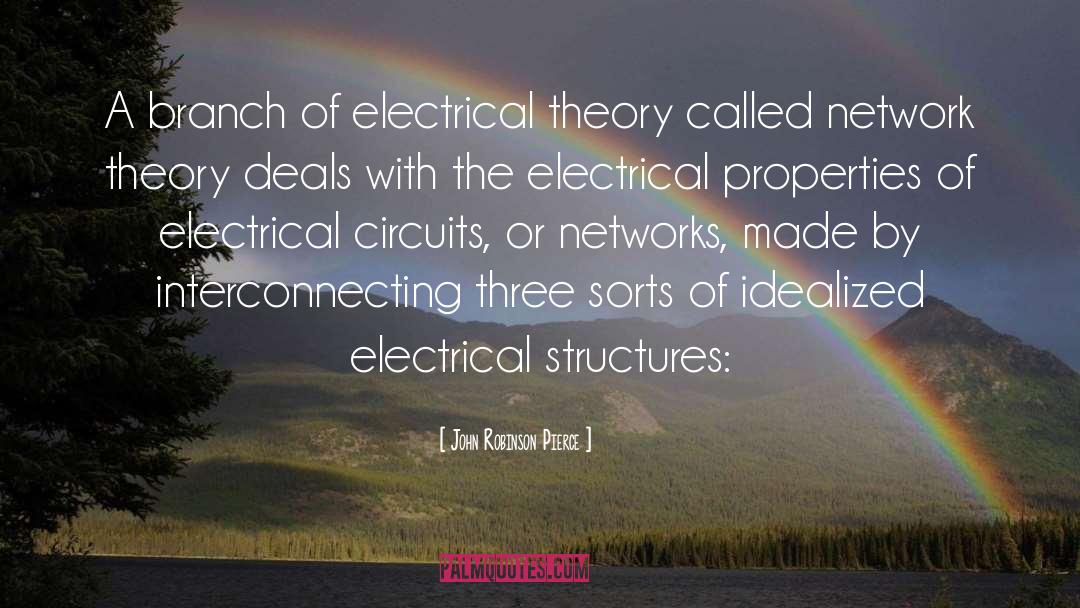 John Robinson Pierce Quotes: A branch of electrical theory