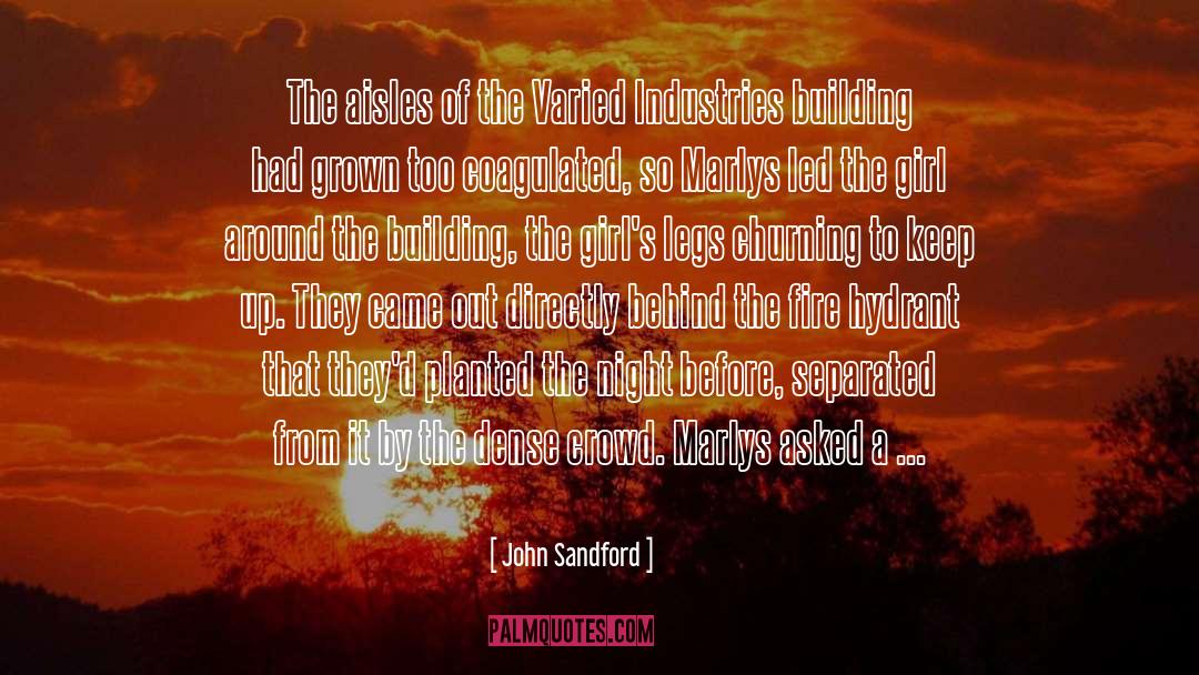 John Sandford Quotes: The aisles of the Varied