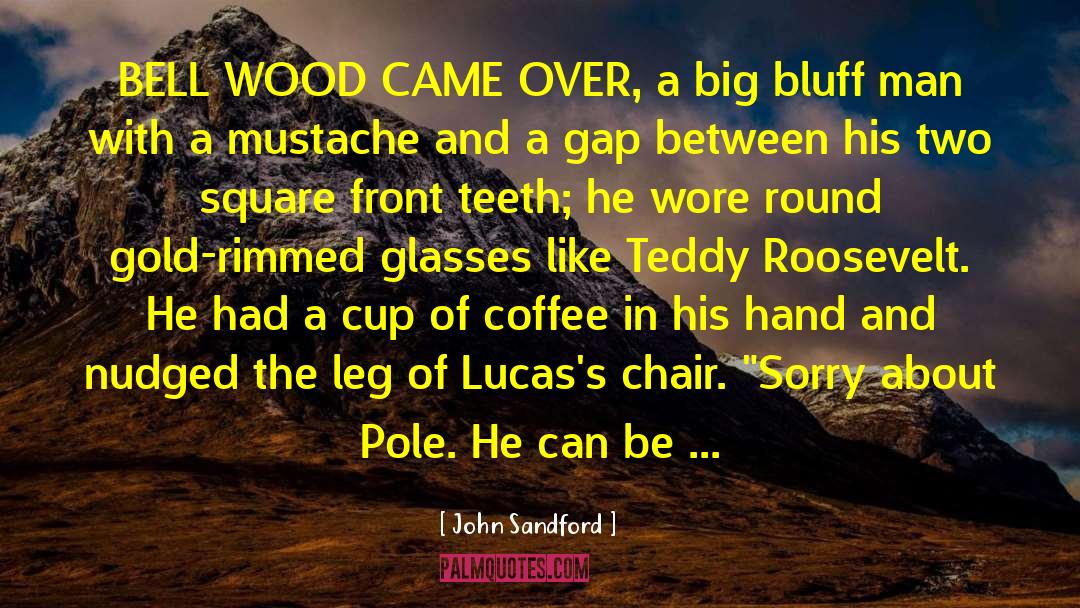 John Sandford Quotes: BELL WOOD CAME OVER, a