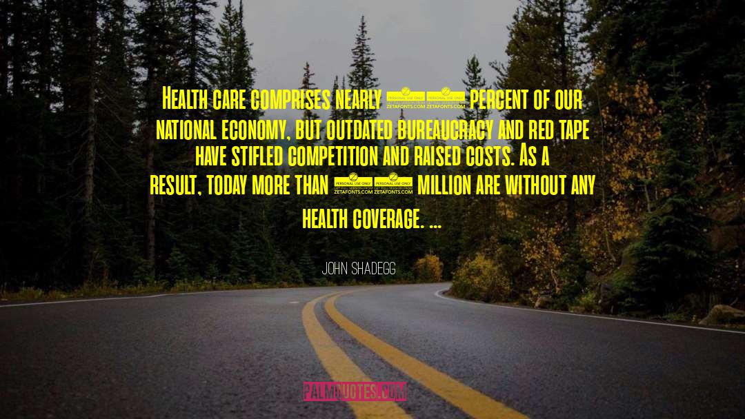 John Shadegg Quotes: Health care comprises nearly 20