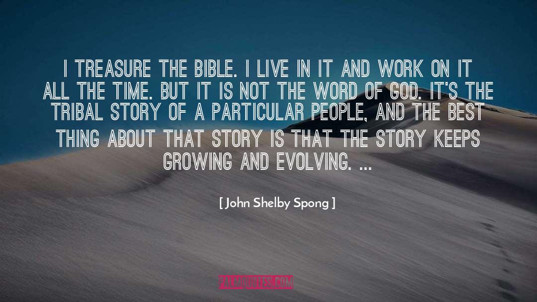 John Shelby Spong Quotes: I treasure the Bible. I