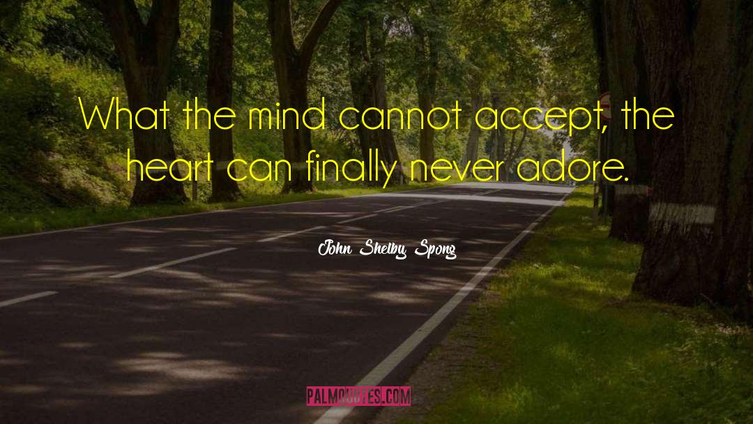 John Shelby Spong Quotes: What the mind cannot accept,