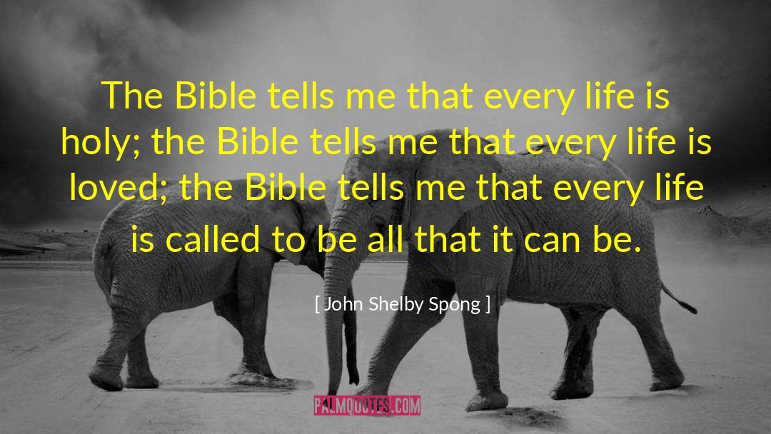 John Shelby Spong Quotes: The Bible tells me that