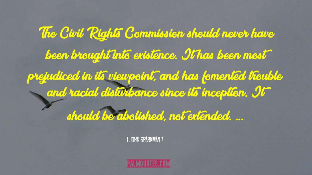 John Sparkman Quotes: The Civil Rights Commission should