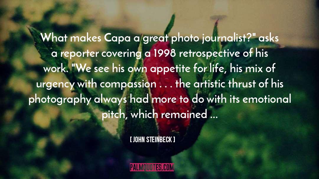John Steinbeck Quotes: What makes Capa a great