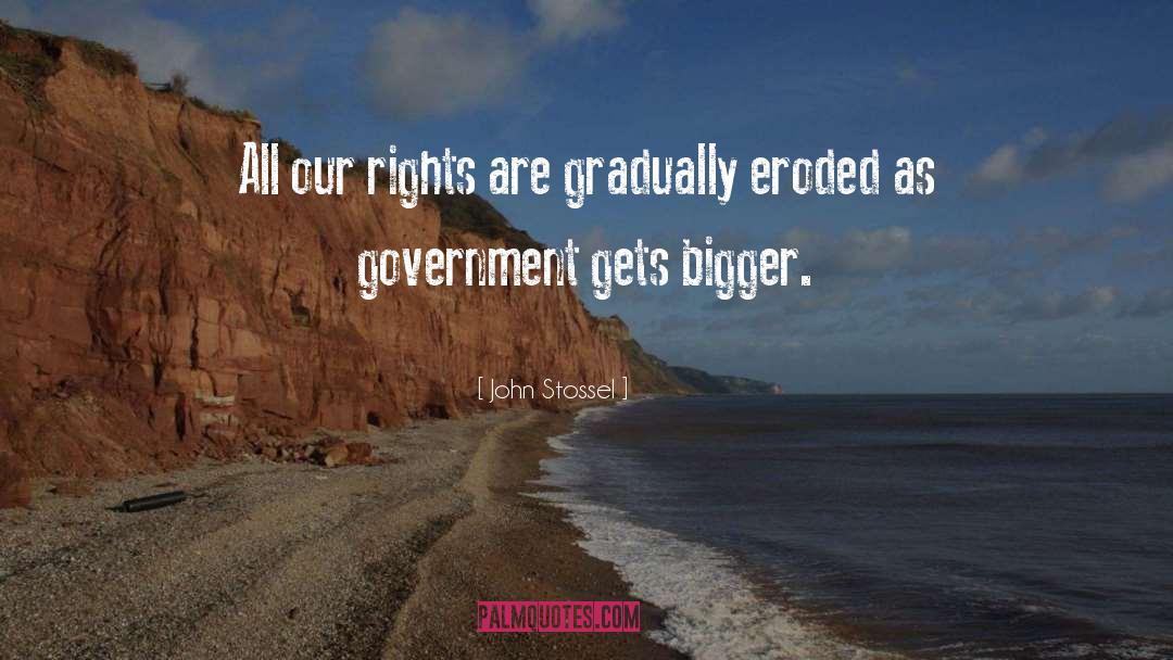 John Stossel Quotes: All our rights are gradually