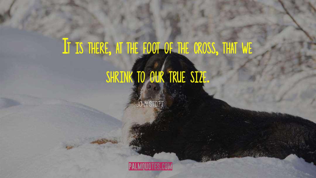 John Stott Quotes: It is there, at the