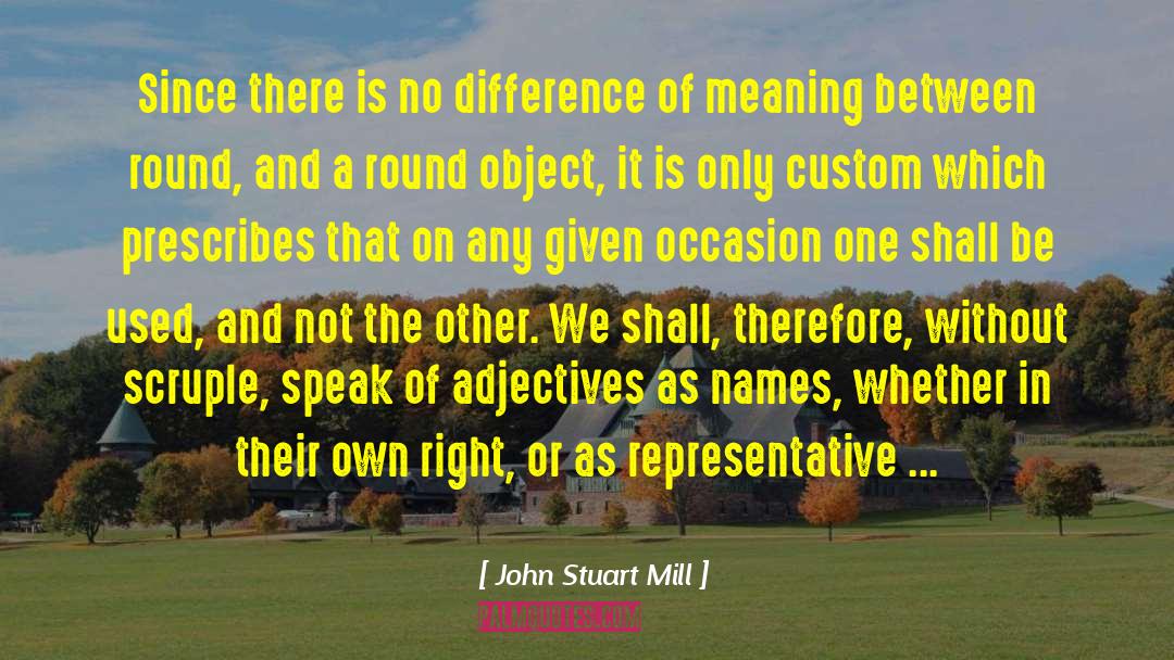 John Stuart Mill Quotes: Since there is no difference