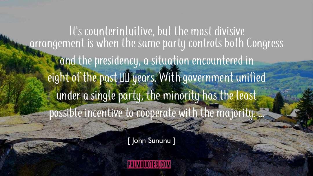 John Sununu Quotes: It's counterintuitive, but the most