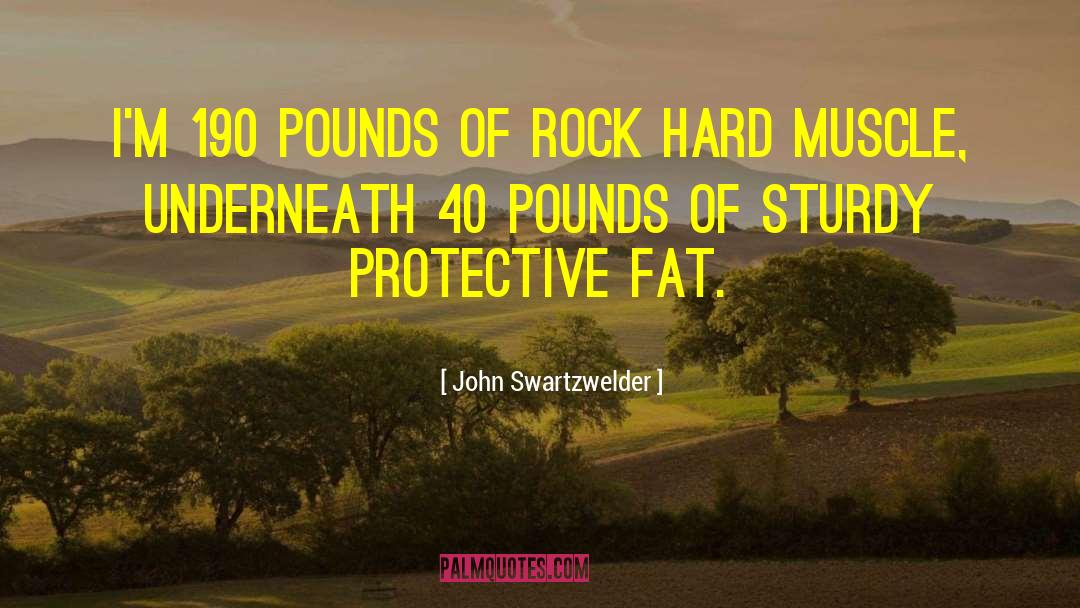 John Swartzwelder Quotes: I'm 190 pounds of rock