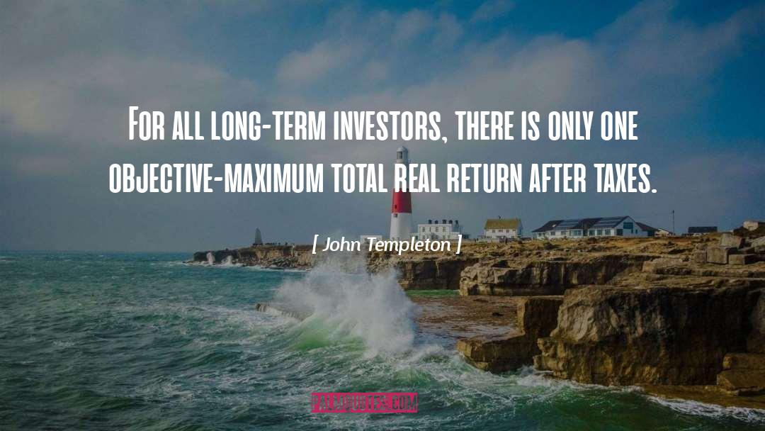 John Templeton Quotes: For all long-term investors, there