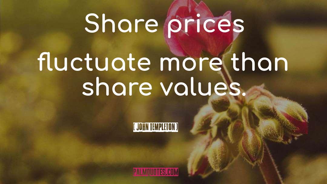 John Templeton Quotes: Share prices fluctuate more than