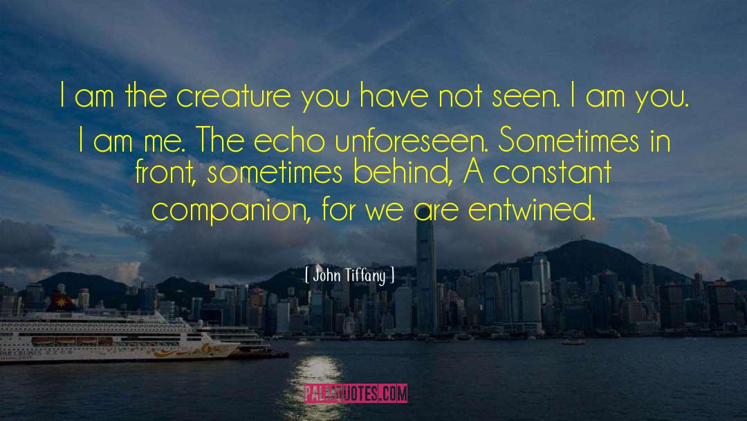 John Tiffany Quotes: I am the creature you