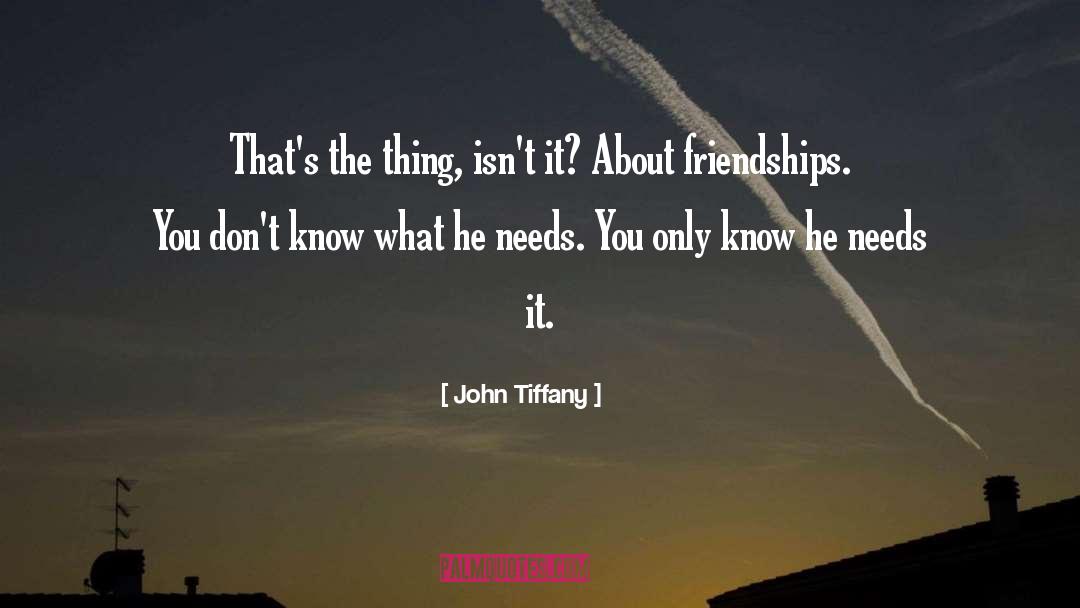 John Tiffany Quotes: That's the thing, isn't it?