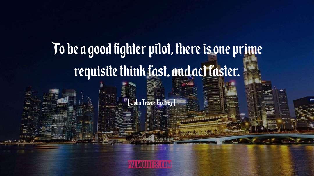 John Trevor Godfrey Quotes: To be a good fighter