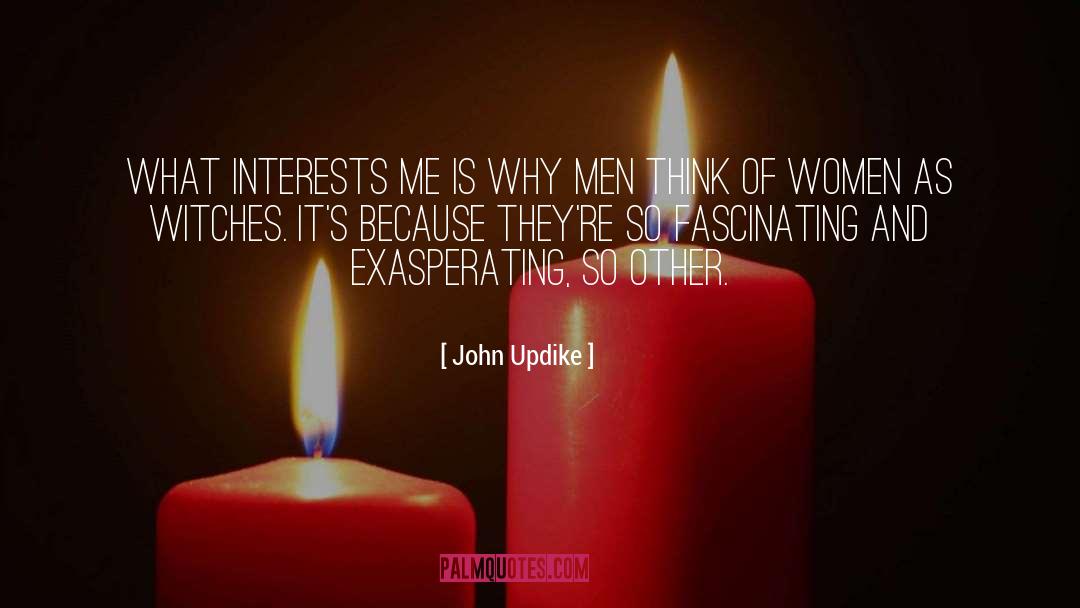 John Updike Quotes: What interests me is why