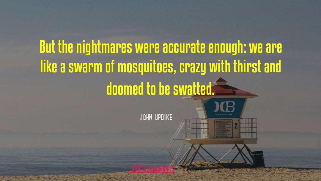John Updike Quotes: But the nightmares were accurate