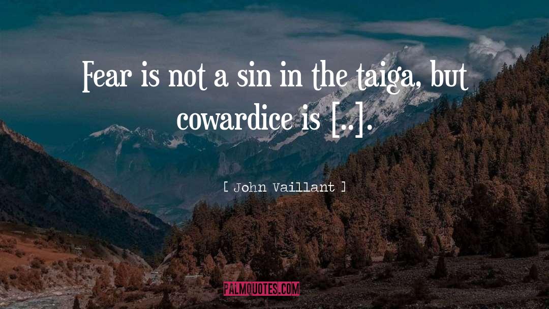 John Vaillant Quotes: Fear is not a sin