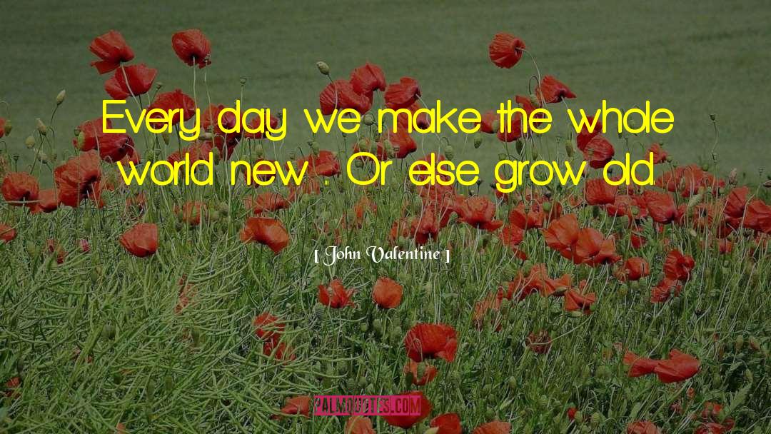 John Valentine Quotes: Every day we make the