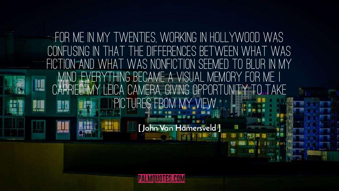 John Van Hamersveld Quotes: For me in my twenties,