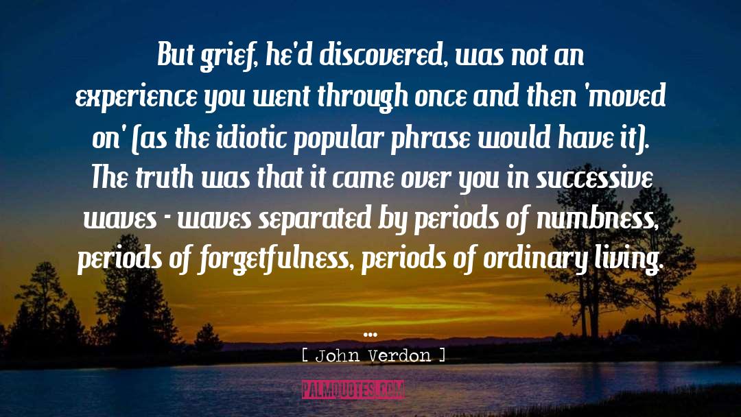John Verdon Quotes: But grief, he'd discovered, was