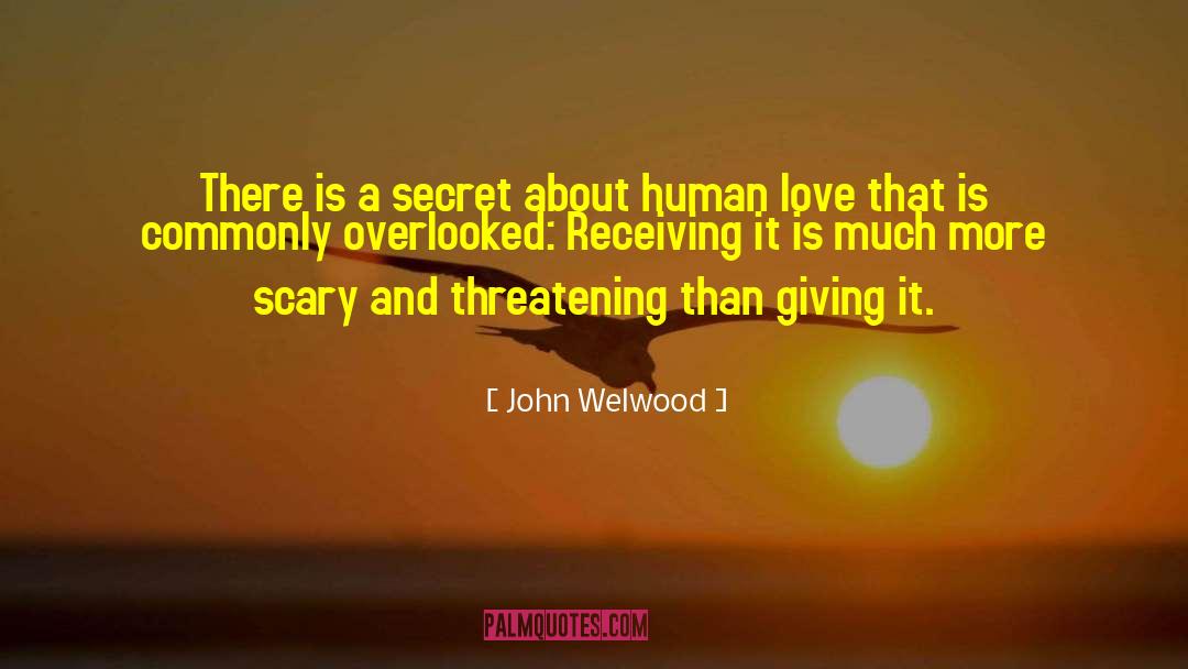 John Welwood Quotes: There is a secret about