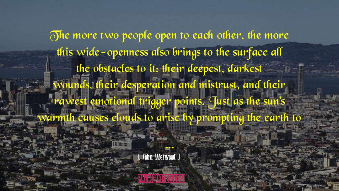 John Welwood Quotes: The more two people open