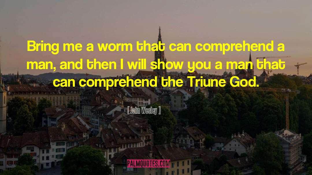 John Wesley Quotes: Bring me a worm that
