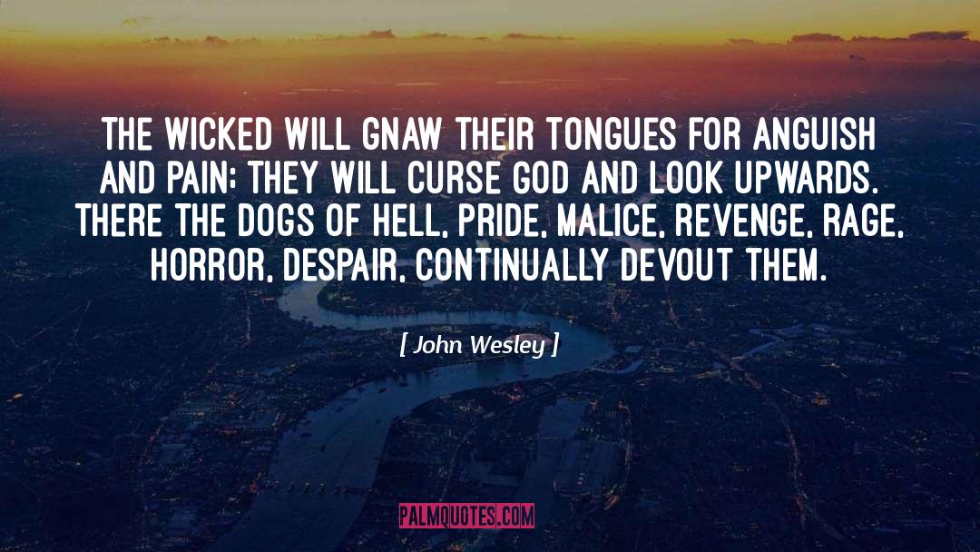 John Wesley Quotes: The wicked will gnaw their