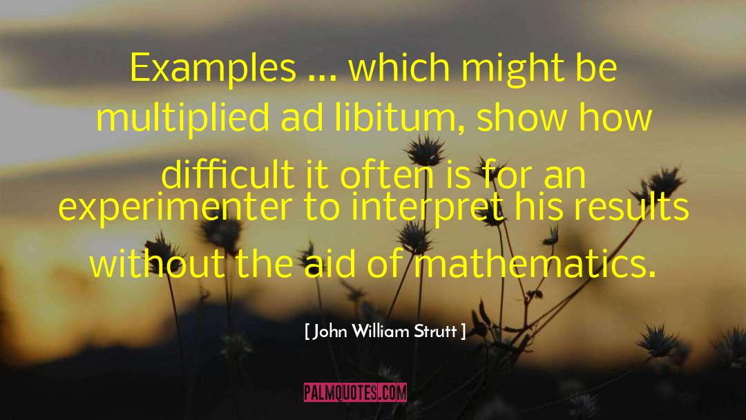 John William Strutt Quotes: Examples ... which might be