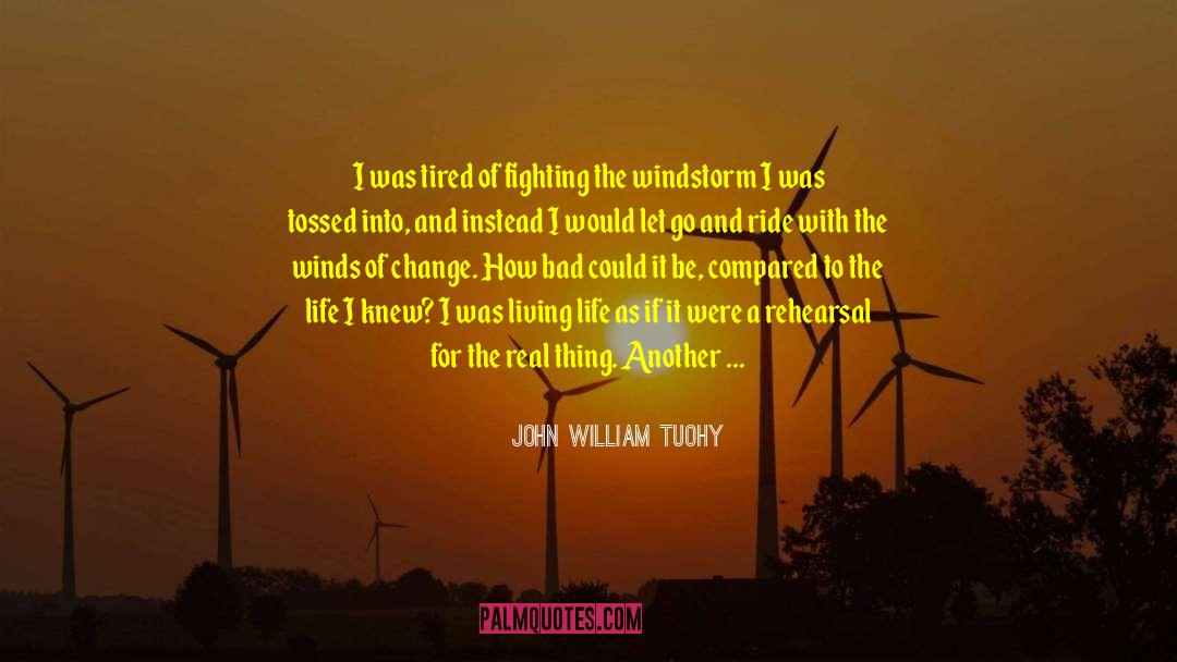 John William Tuohy Quotes: I was tired of fighting