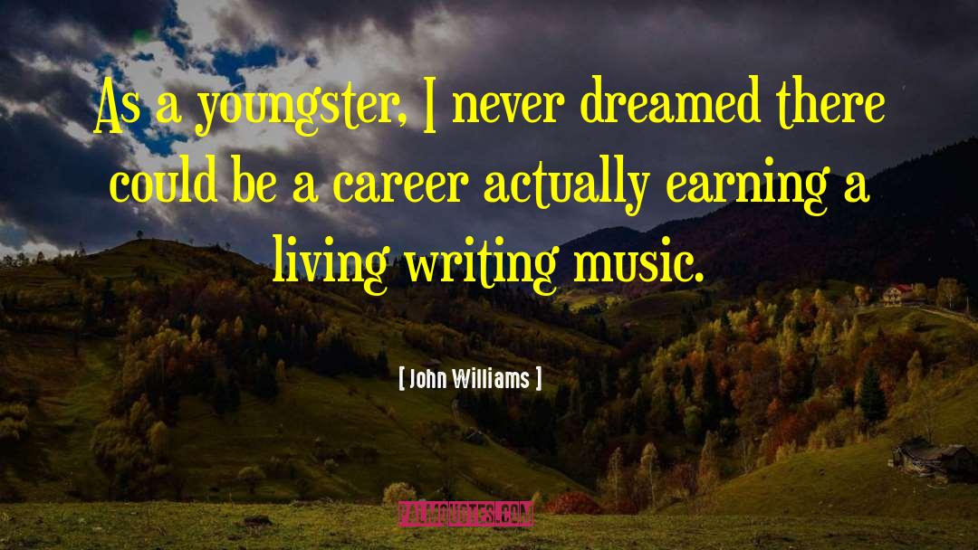 John Williams Quotes: As a youngster, I never