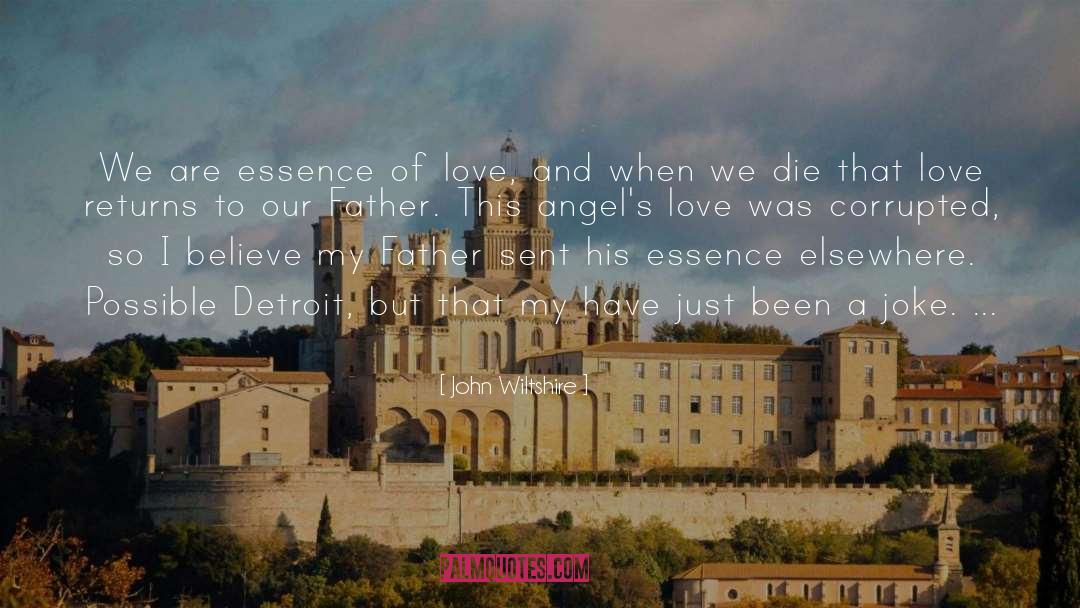 John Wiltshire Quotes: We are essence of love,