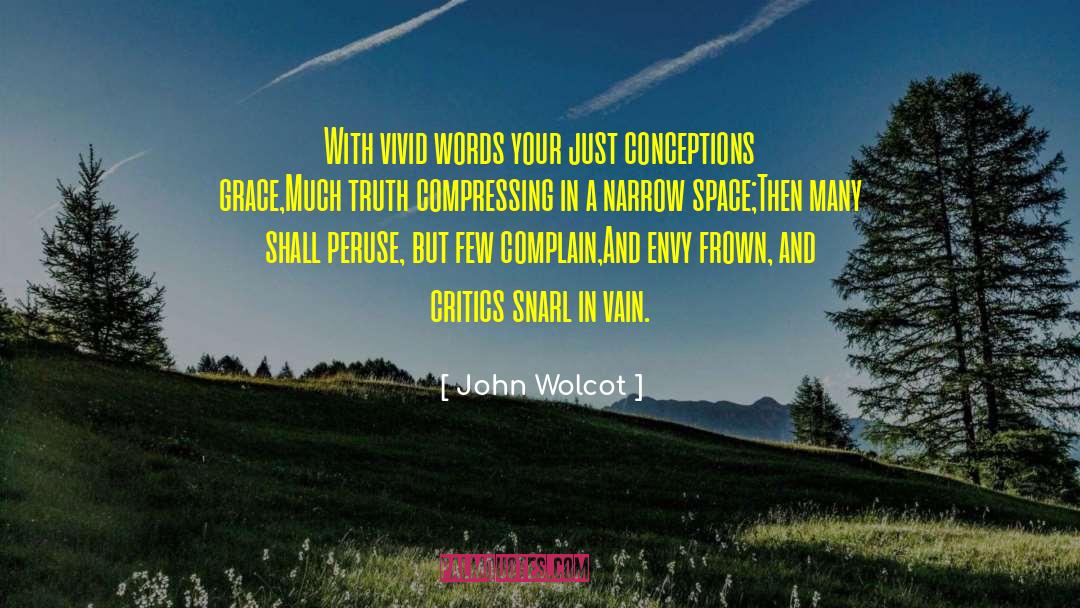 John Wolcot Quotes: With vivid words your just