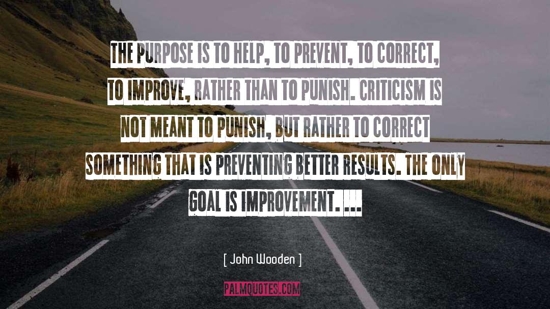 John Wooden Quotes: The purpose is to help,