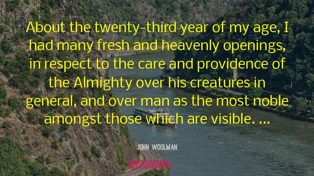John Woolman Quotes: About the twenty-third year of