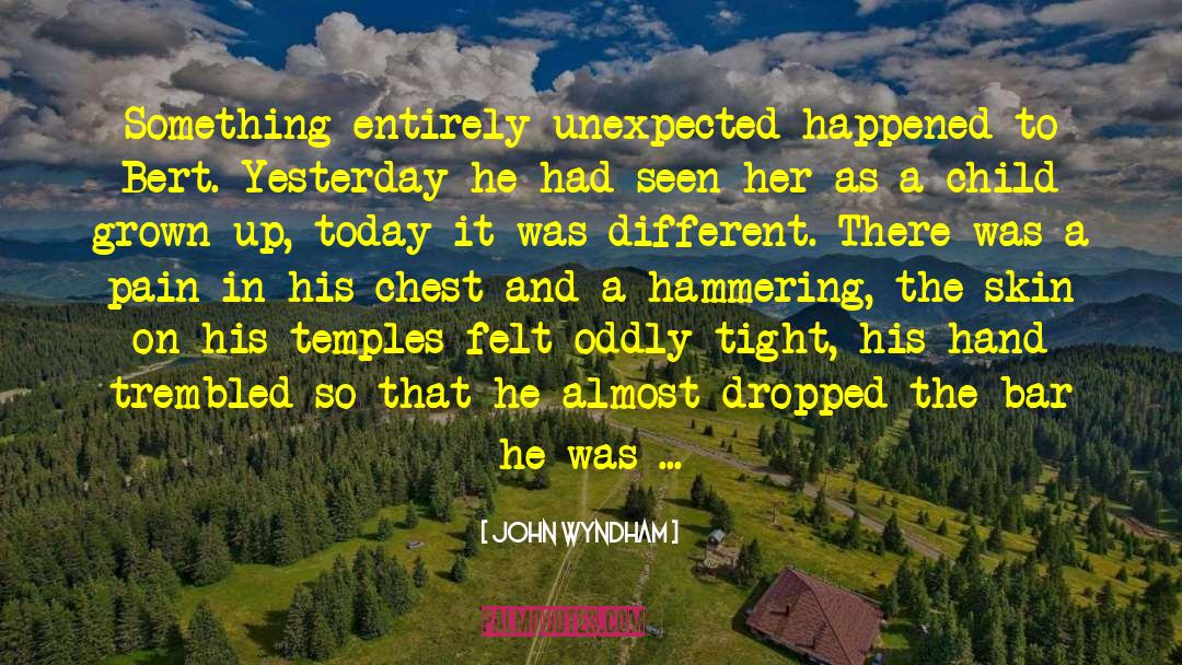 John Wyndham Quotes: Something entirely unexpected happened to