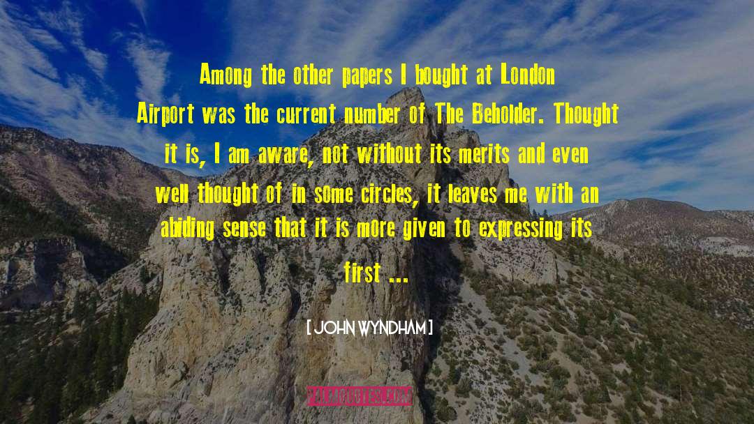 John Wyndham Quotes: Among the other papers I