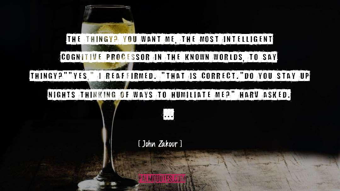 John Zakour Quotes: The thingy? You want me,