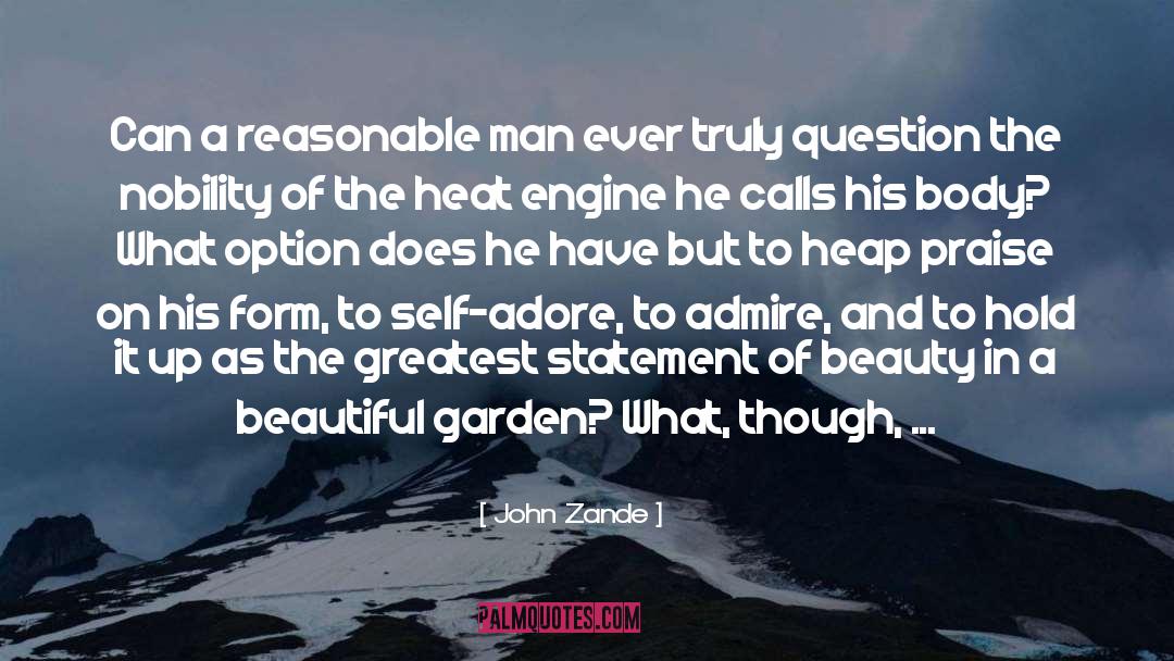 John Zande Quotes: Can a reasonable man ever