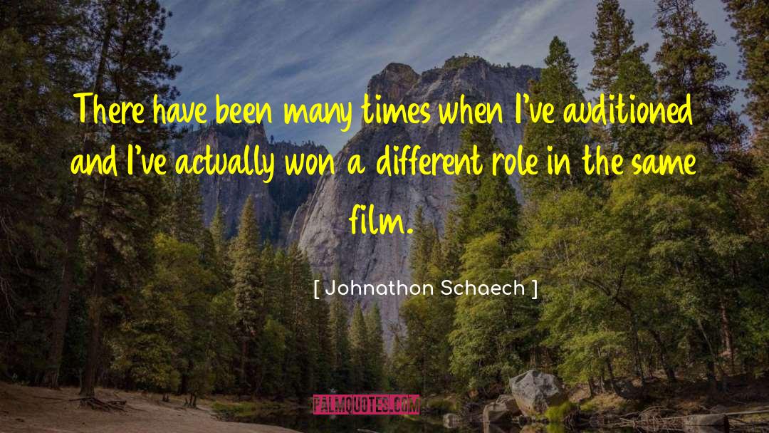 Johnathon Schaech Quotes: There have been many times