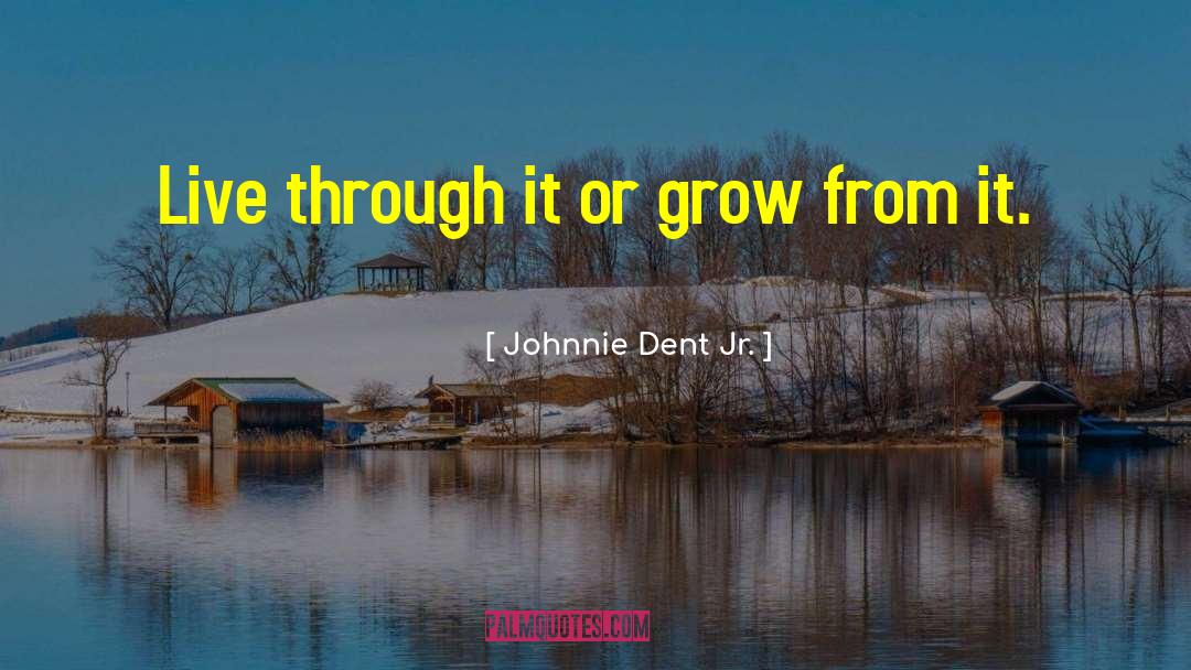 Johnnie Dent Jr. Quotes: Live through it or grow