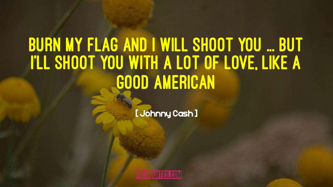 Johnny Cash Quotes: Burn my Flag and I