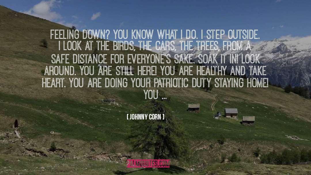 Johnny Corn Quotes: Feeling down? You know what